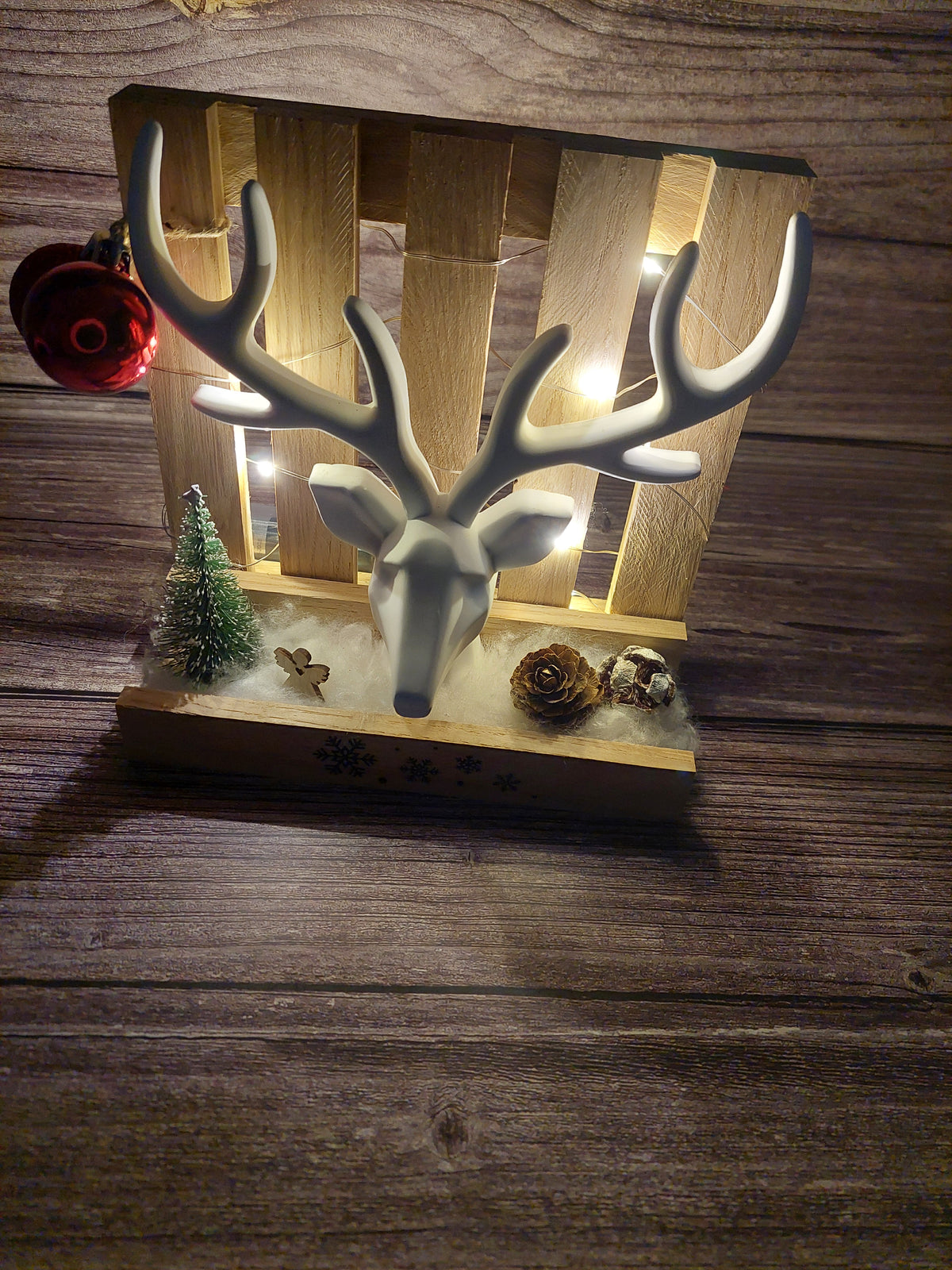 Winterzauber mit Hirsch 2