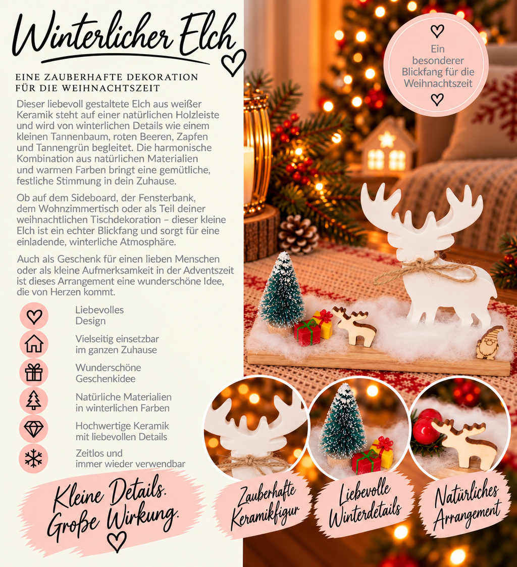Weihnachtsdeko - Rentiere