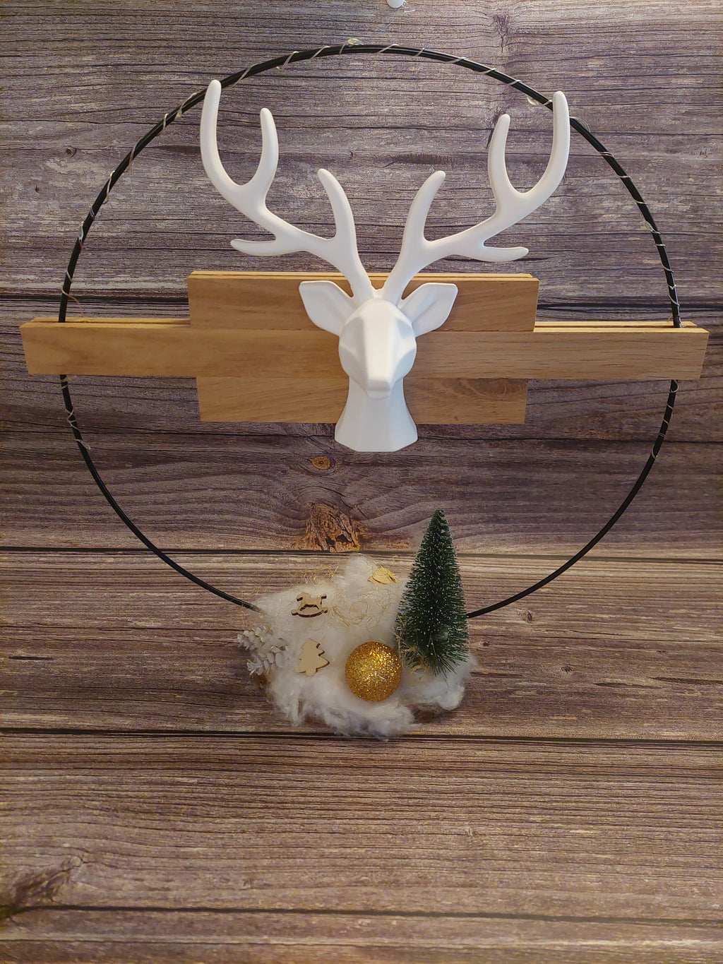 Großer Hirsch mit Beleuchtungsring
