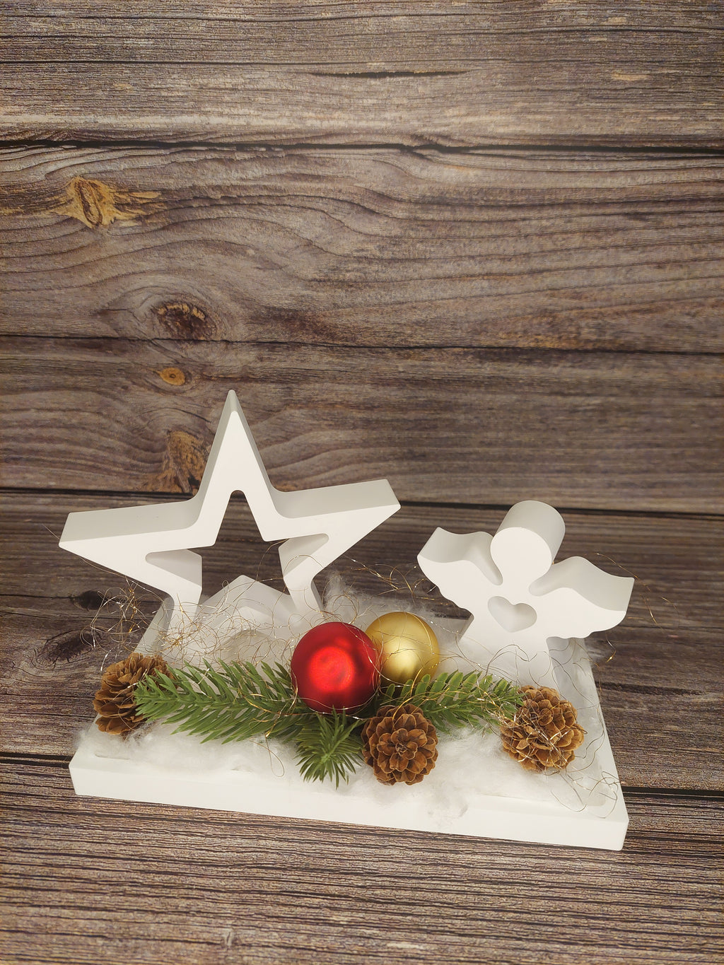 Weihnachtsdeko Stern+Engel