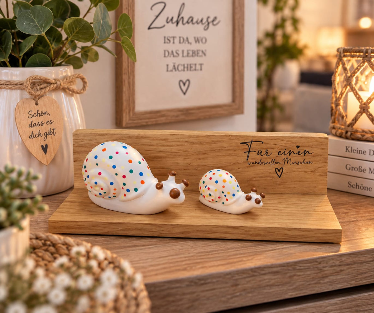 Deko Set Schnecken