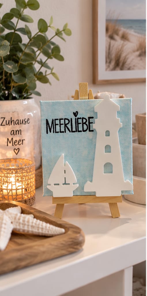 Mini Leinwände "Meer-Liebe"