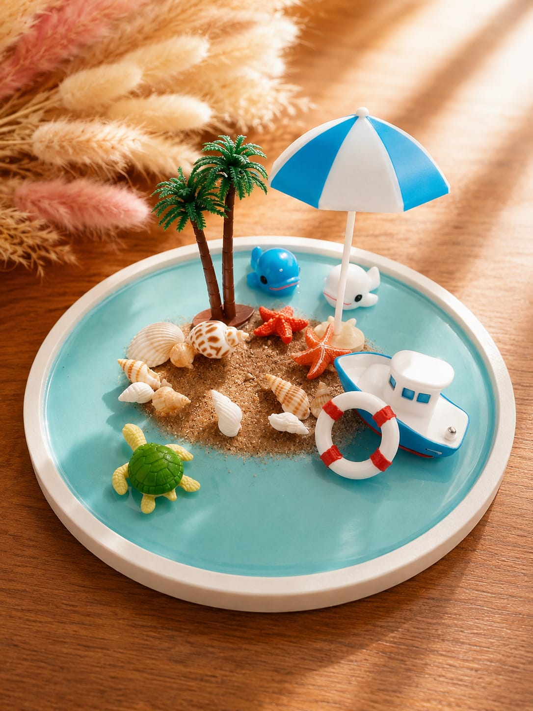 Deko-Tablett „Strandparadies“